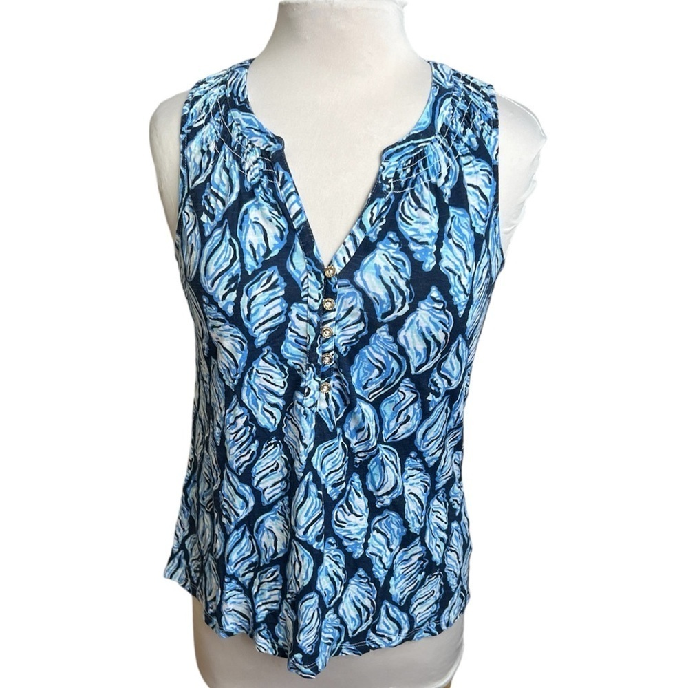 Lilly Pulitzer Essie Top in High Tide - Small